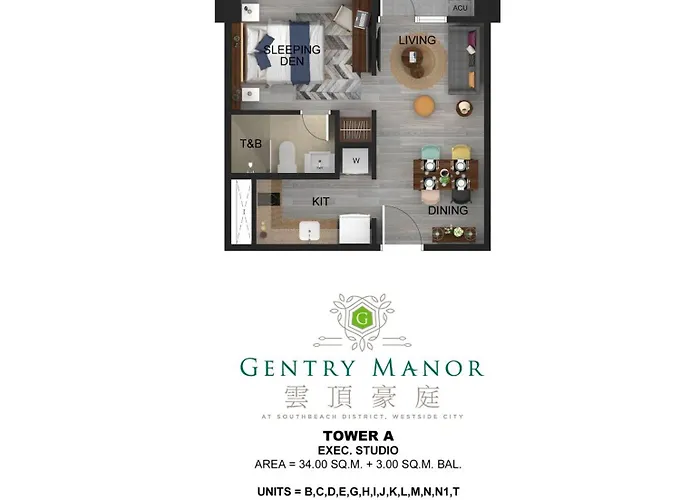 Gentry Manor Family Balcony View Wifi Tv Close To Okada 12b Manila